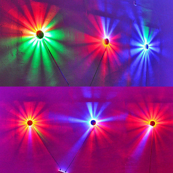 Angelila LED Stage Light Disco Sunflower Effect Lamp 8W Mini Led Flash DJ KTV Home Bar Party Lights